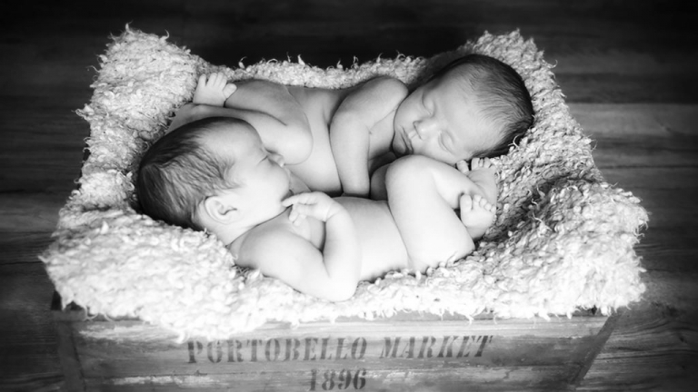 Picture of a Newborn photoshoot and a Baby photoshoot